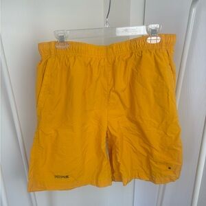 Nike Yellow Athletic Swim Shorts